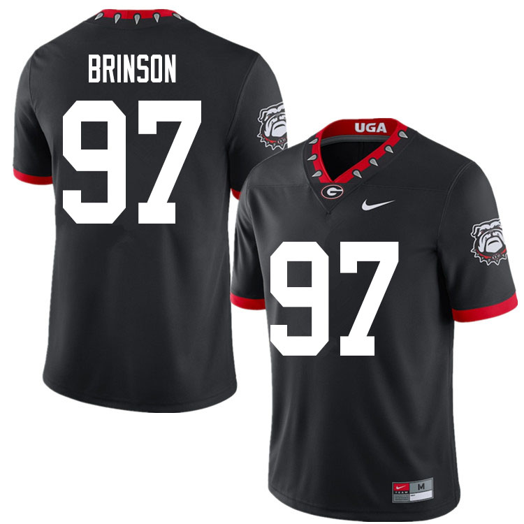 2020 Men #97 Warren Brinson Georgia Bulldogs Mascot 100th Anniversary College Football Jerseys Sale-